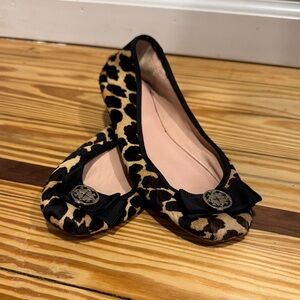 Kate Spade Leopard Print Flats with Bow